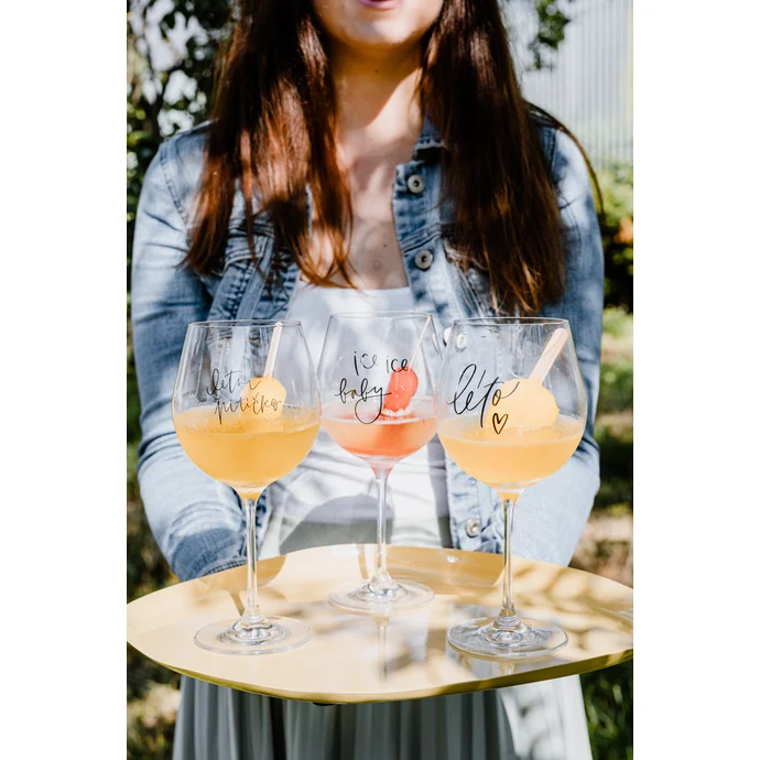 Letní sklenice na drink – set 3 ks