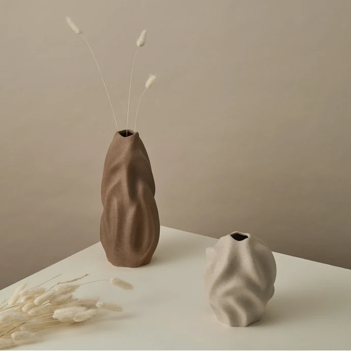 Keramická váza Drift Vanilla 17 cm