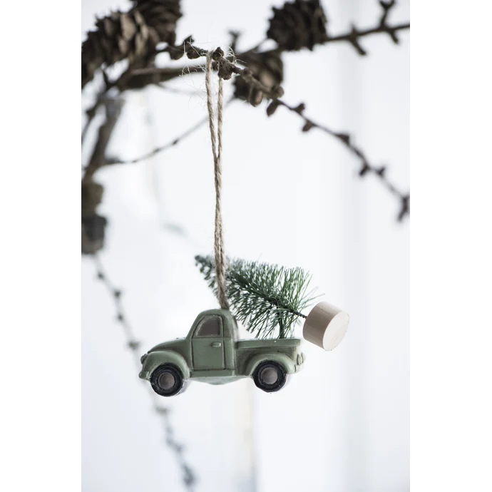 Vánoční závěsné autíčko se stromkem