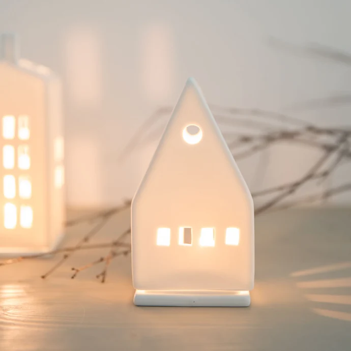 Porcelánový svícen domeček Small