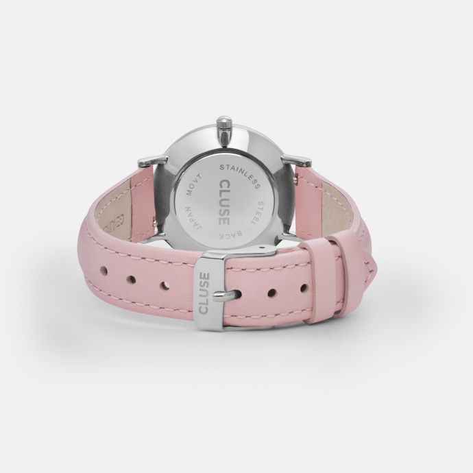 Hodinky Cluse Minuit Silver white/pink
