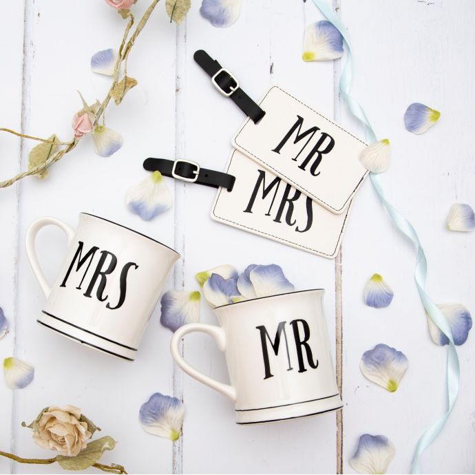 Porcelánový hrnek Mr & Mrs 350ml
