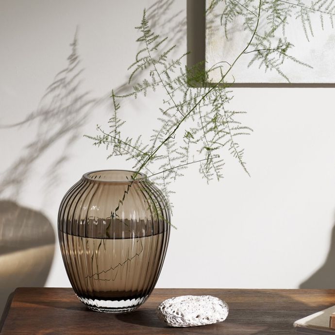 Skleněná váza Hammershøi Walnut 18,5 cm
