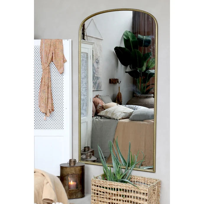 Nástěnné zrcadlo Pearl Edge Antique Brass