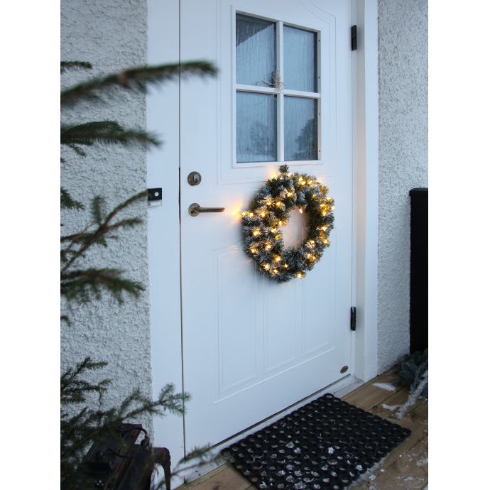Svítící vánoční věnec Edmonton 50 cm
