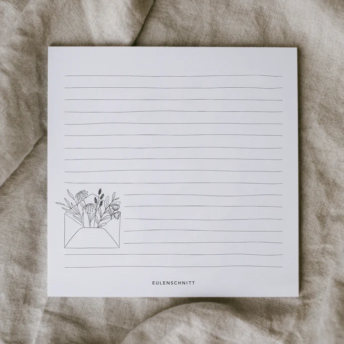 Linkovaný trhací bloček Flower Envelope