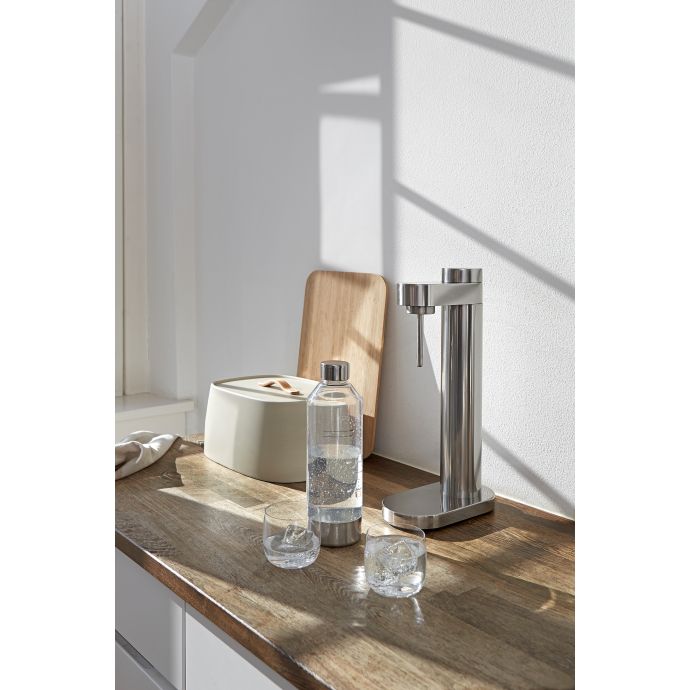 Náhradní lahev k výrobníku perlivé vody Brus Stelton Steel 1,15 l