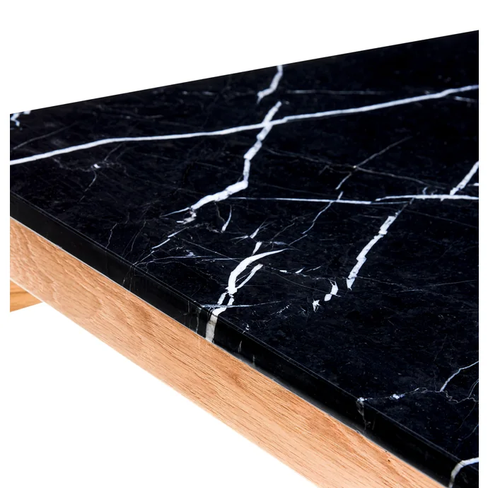 Odkládací stolek Raw Marble/Oak Wood