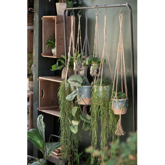 Macramé závěs na květináč Jute