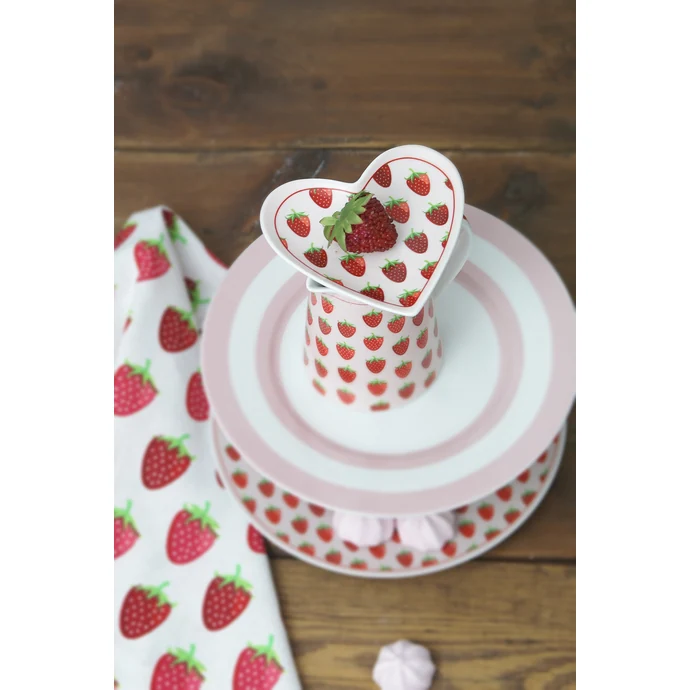 Porcelánový talířek Strawberry Heart