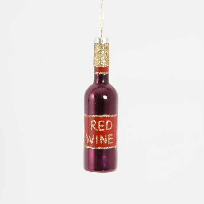 Závěsná ozdoba Red Wine Bottle