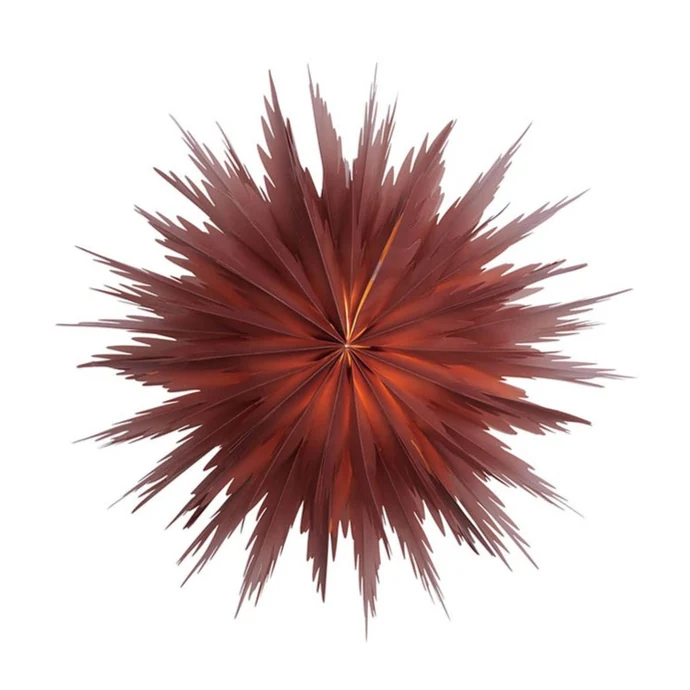 Závěsná svítící hvězda Liz Red Ochre 50 cm