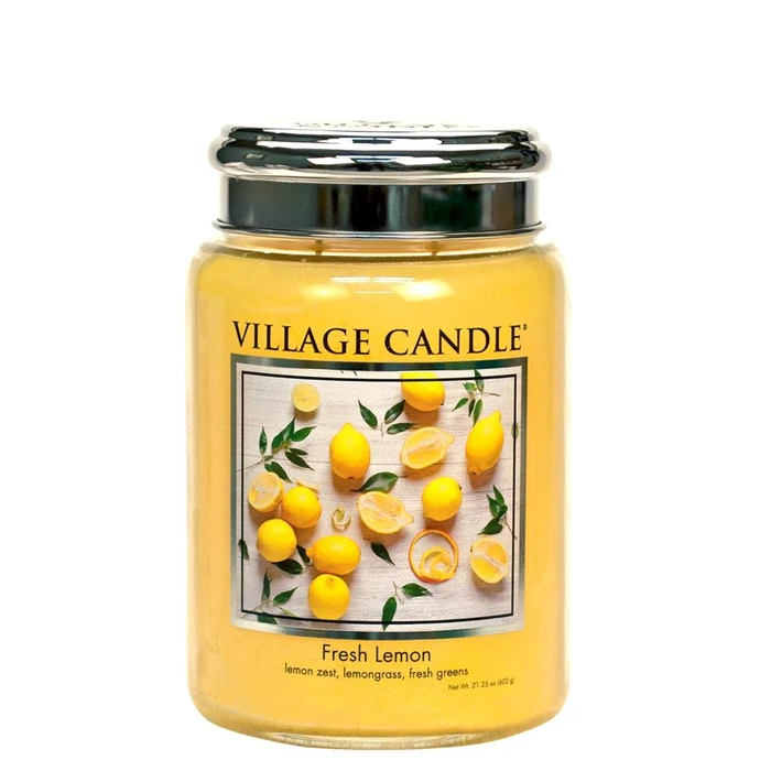 Svíčka Village Candle - Fresh Lemon 602g