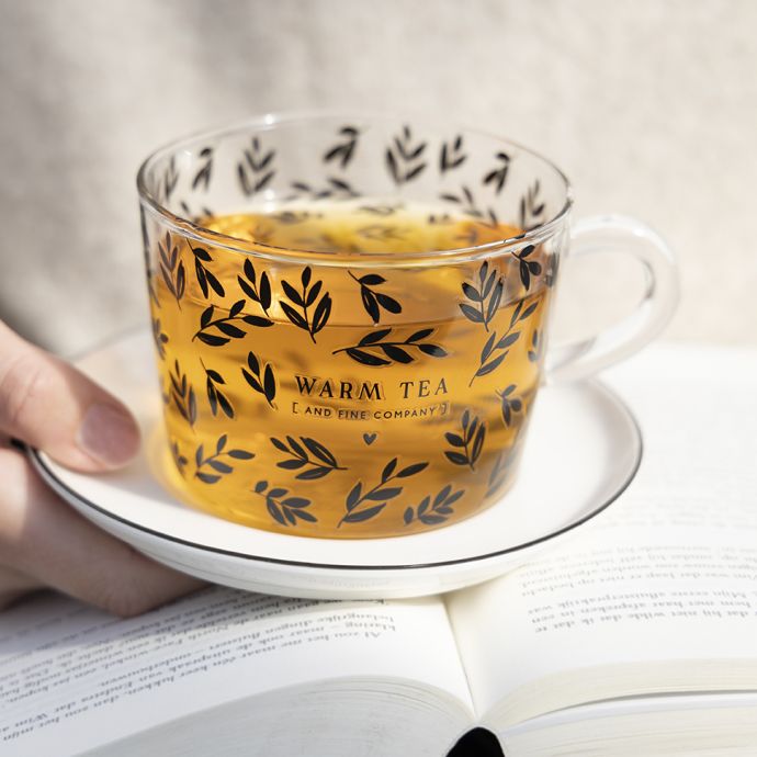 Skleněný hrnek Warm Tea/Love to See You 300 ml
