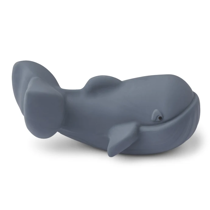 Hračka do vany z přírodního kaučuku Yrsa Whale/Blue