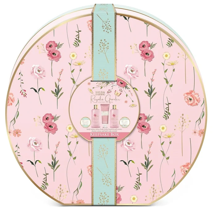 Dárková sada tělové kosmetiky v boxu Rose, Poppy & Vanilla