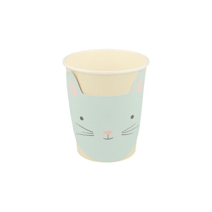 Papírové kelímky Cute Kitten 256 ml - 8 ks