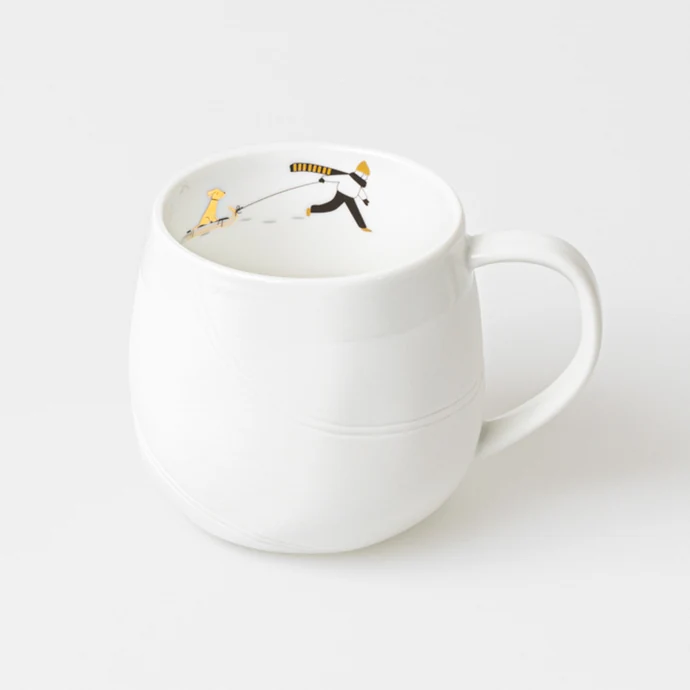 Porcelánový hrnek Gold Sledging