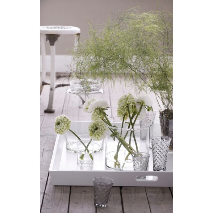 Svícen Facet glass Clear 10 cm