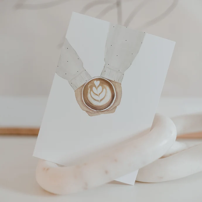 Přání Coffee Watercolor