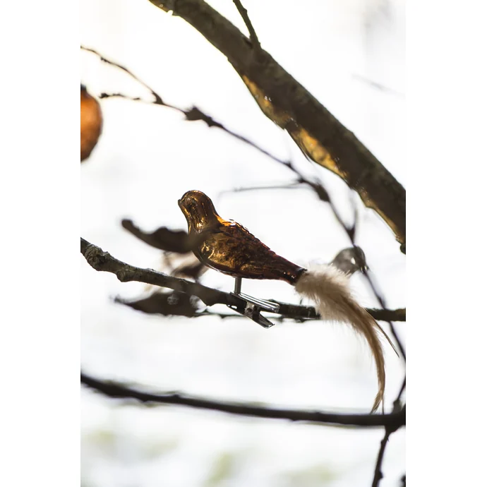 Skleněný ptáček na skřipci Bird