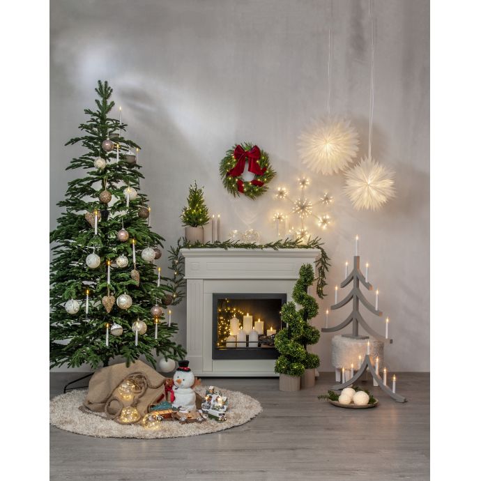 Svítící vánoční věnec Thuja 45 cm