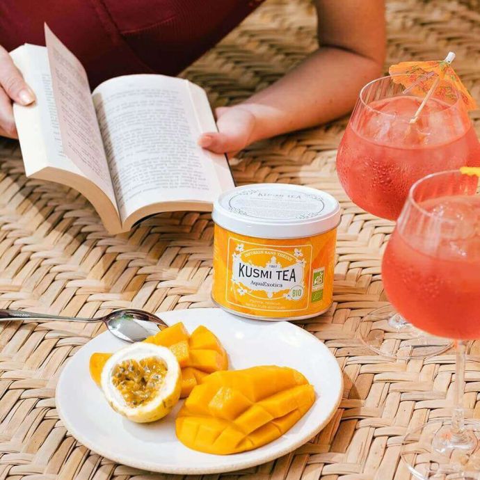 Sypaný ovocný čaj Kusmi Tea - AquaExotica 100g