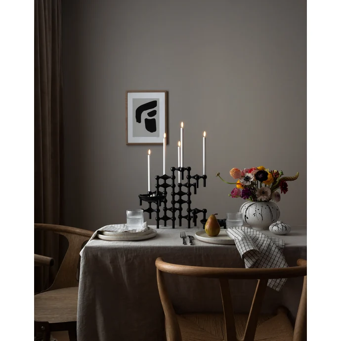 Designový svícen STOFF Nagel Stand Black