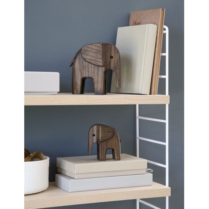 Dřevěný slon Elephant Smoke Stained Ash