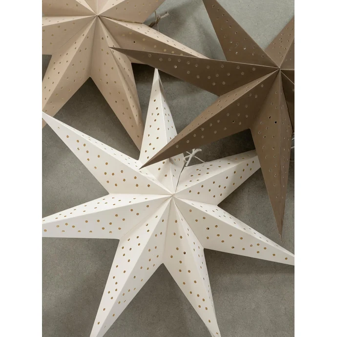 Závěsná svítící hvězda Stella Beige 60 cm