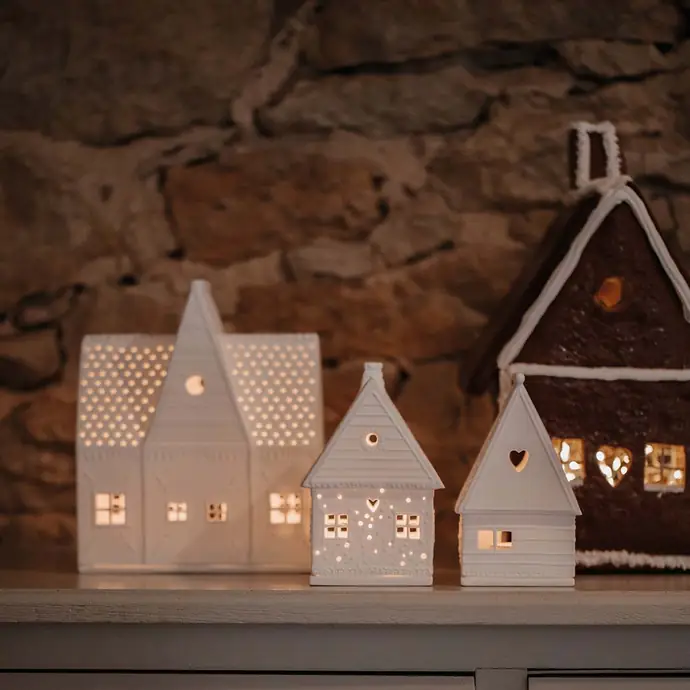Porcelánový svícen Gingerbread House Small