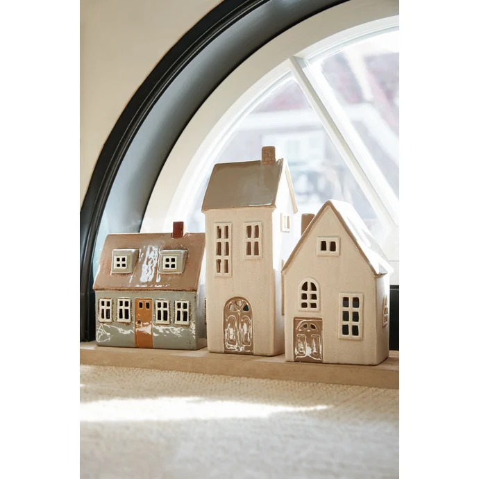Keramický svícen House Plain Facade 19 cm