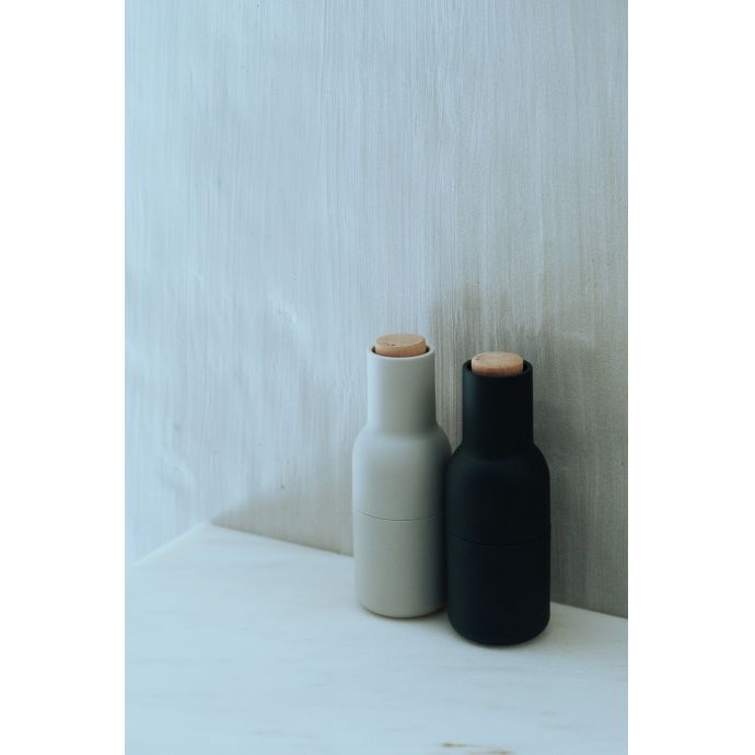 Mlýnek na sůl a pepř Bottle Ash/Carbon - set 2 ks