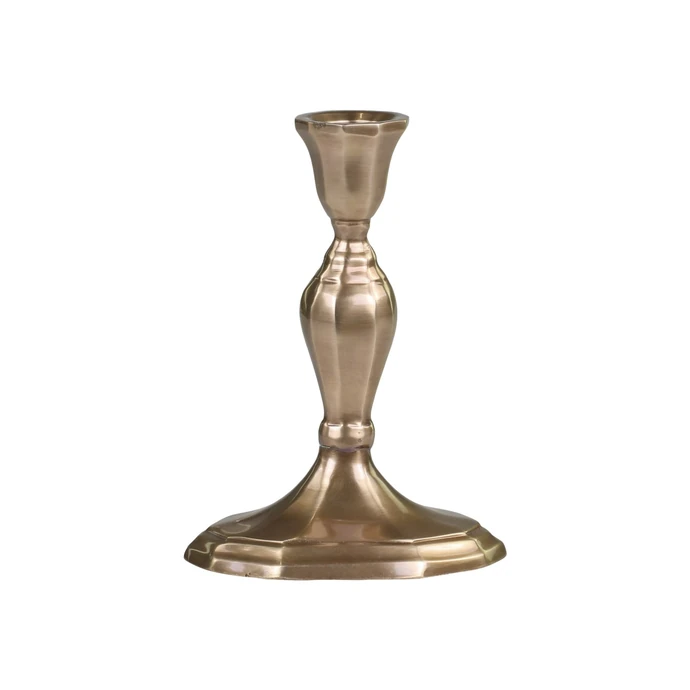Mosazný svícen Antique Brass 14 cm