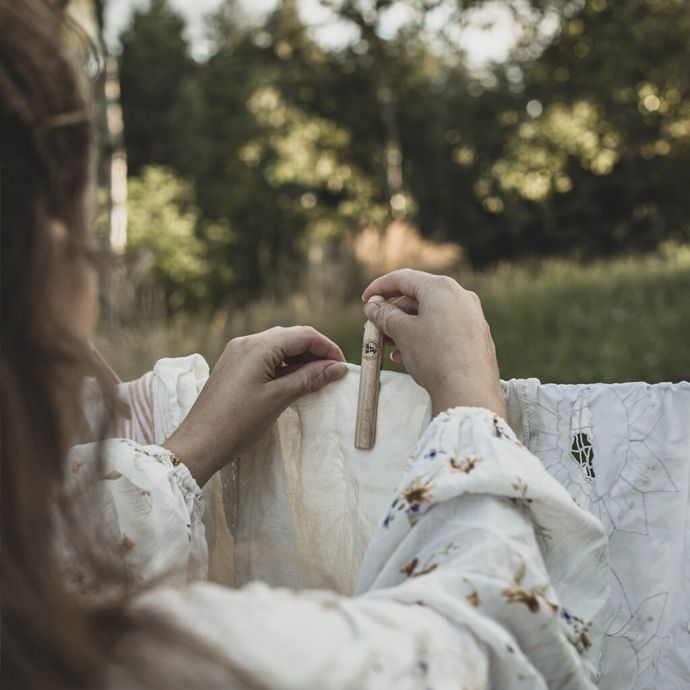 Dřevěné kolíčky na prádlo Natural - Set 10 ks