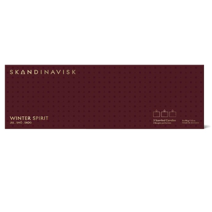 Dárková sada mini svíček Winter Spirit - 3 x 90g