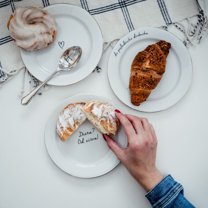 Dezertní talířek Dieta? Od zítra! 19 cm