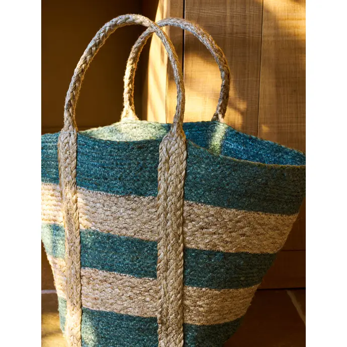 Jutová taška Market Rosemary Stripe