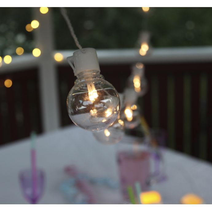 Světelný LED řetěz White - 16 žárovek