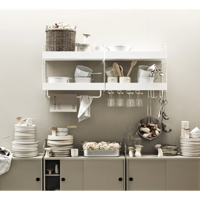 Policový systém Kitchen B White / White