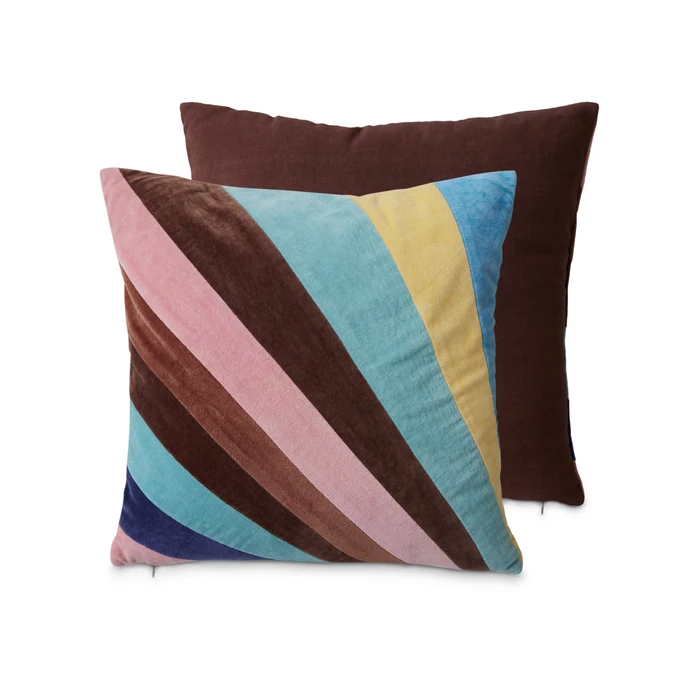 Sametový polštář Striped 45 x 45 cm