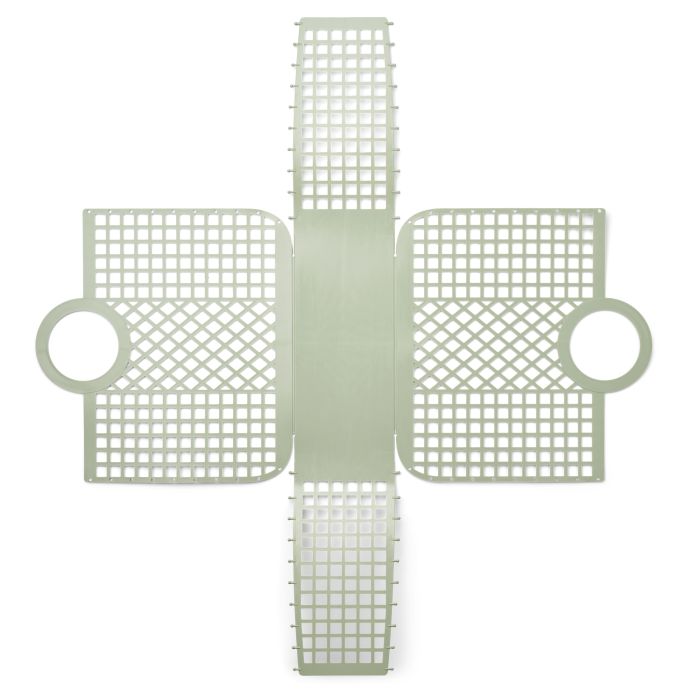 Košík z recyklovaného plastu Bloom Dusty Mint Large