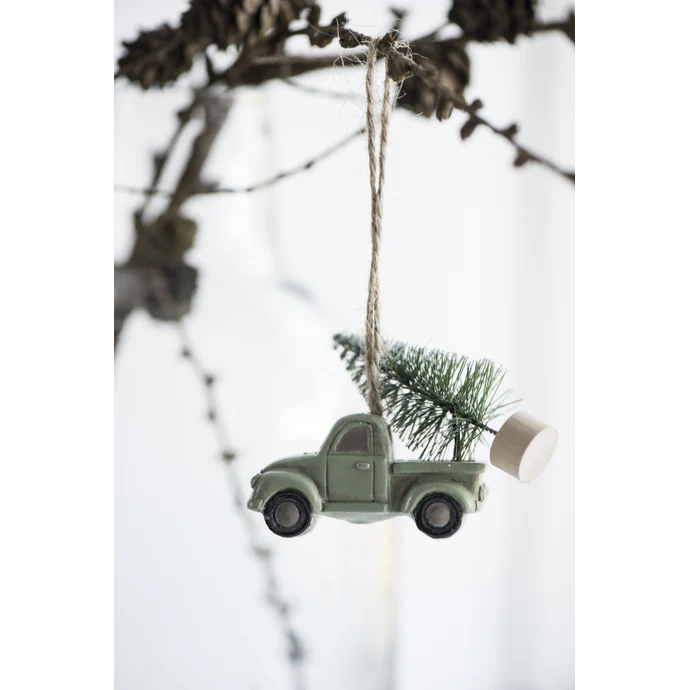 Vánoční závěsné autíčko se stromkem