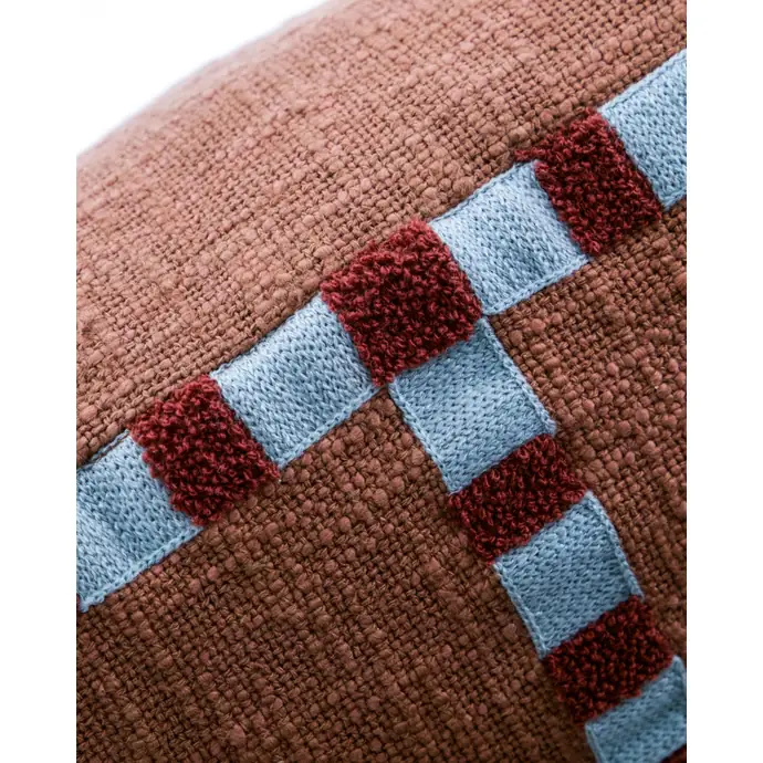Bavlněný povlak na polštář Cross Brown 50 × 50 cm