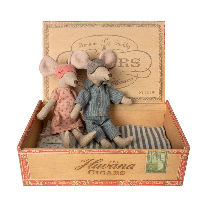 Myšky v krabičce - máma a táta