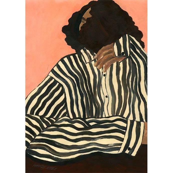 Autorský mini plakát Serene Stripes by Hanna Peterson A5