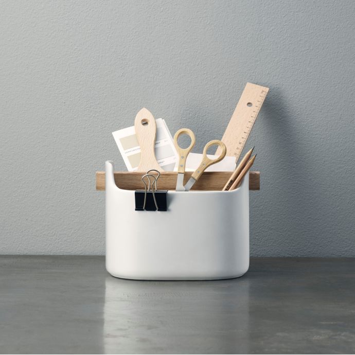Keramický úložný box White Oak