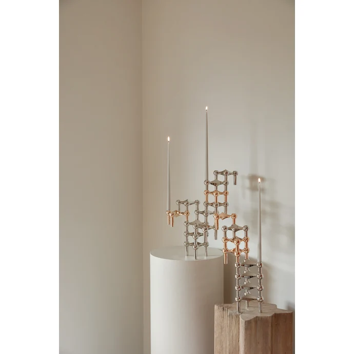 Vysoká svíčka STOFF Nagel by Ester&Erik Sand – set 6 ks