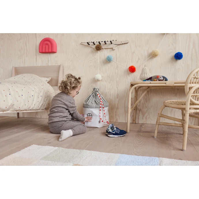 Přenosná ratanová lampička Pear 15 cm