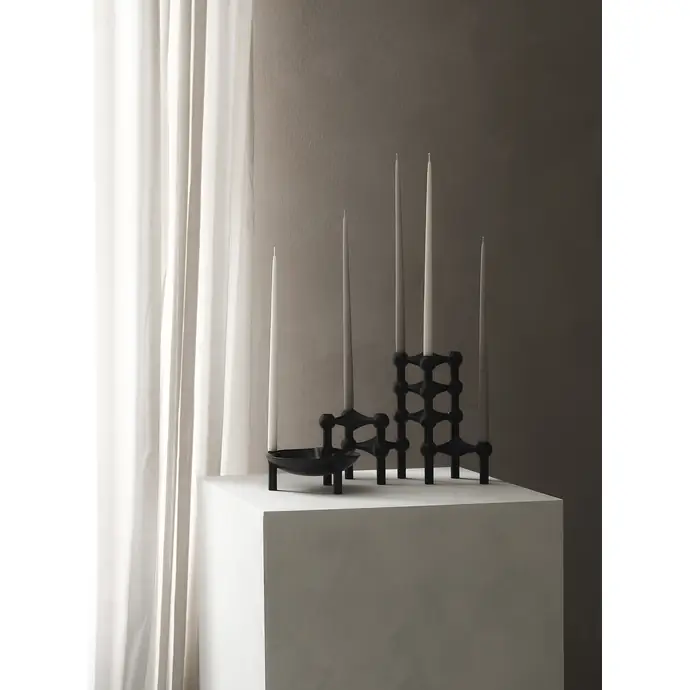 Vysoká svíčka STOFF Nagel by Ester&Erik Sand – set 6 ks
